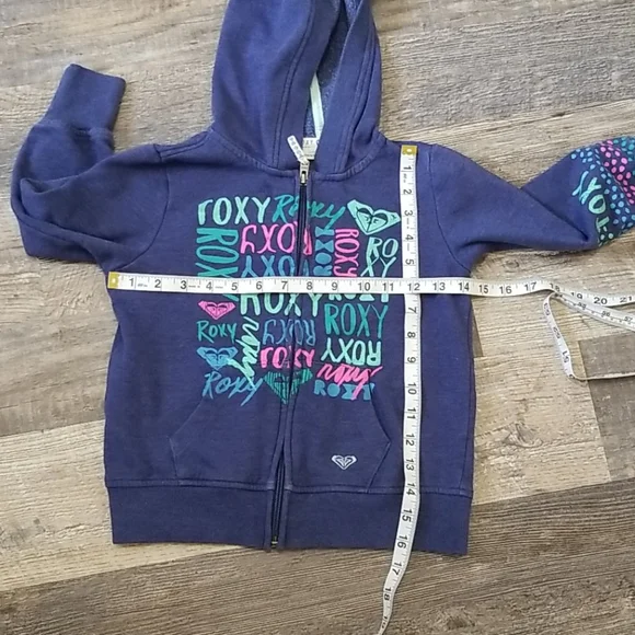 ROXY Girls FULL ZIP HOODIE XS - Picture 10 of 11